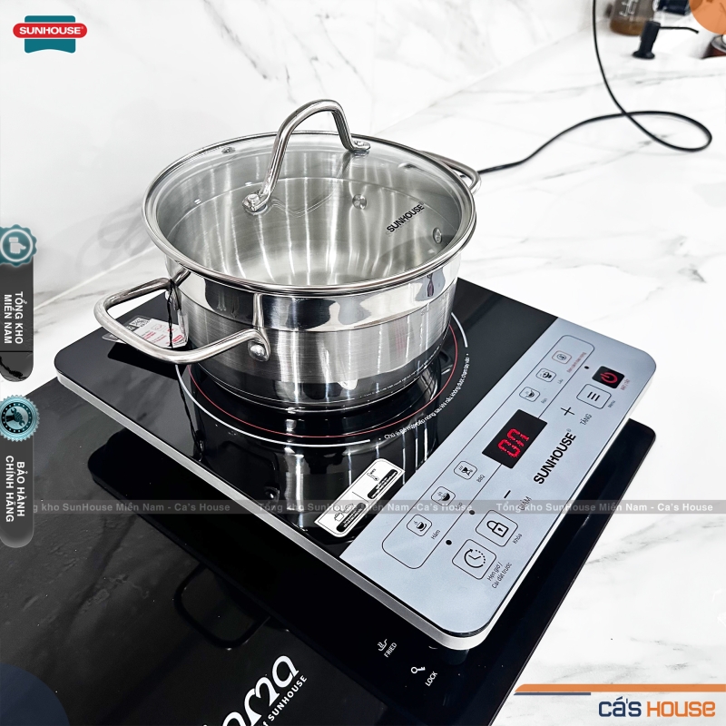 Bếp hồng ngoại cảm ứng 2000W - Sunhouse SHD6005